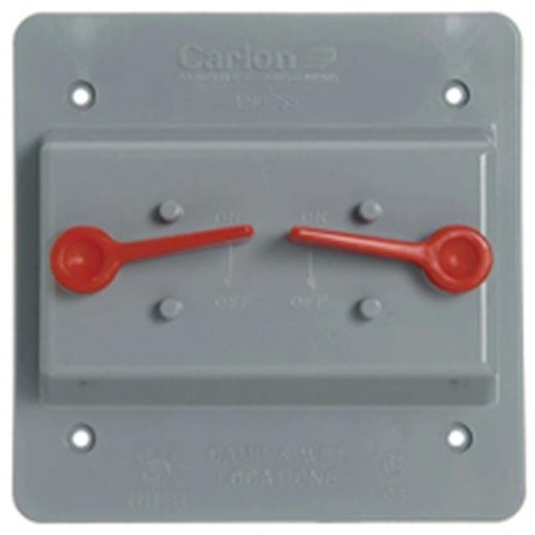 Abb Thomas & Betts-Carlon E9G2SSNR Grey Double Toggle Swith 7445778